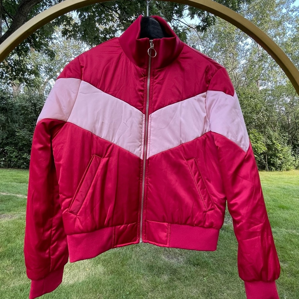 Satin Bomber Jacket- Forever21